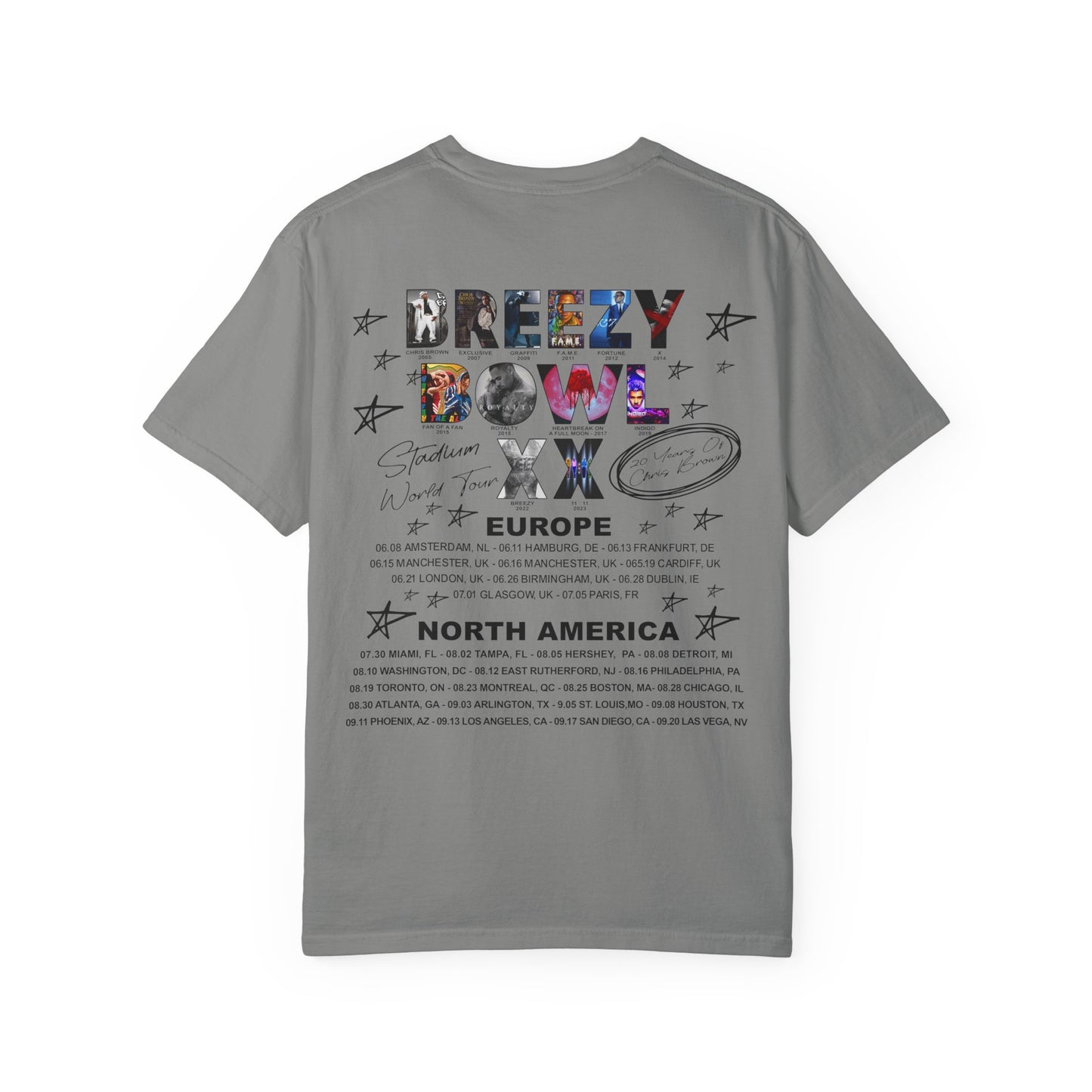 Breezy Bowl XX Chris Brown Unisex T-Shirt | Casual Concert Apparel