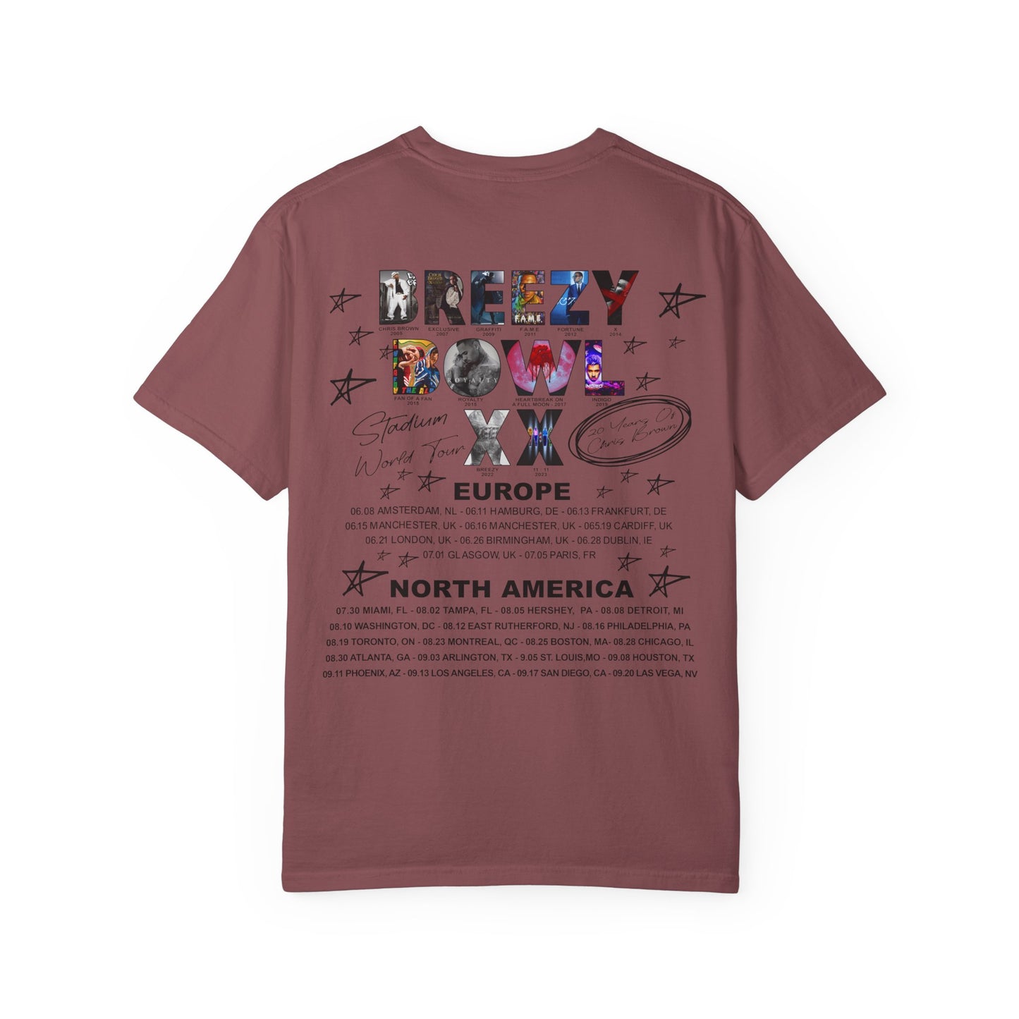 Breezy Bowl XX Chris Brown Unisex T-Shirt | Casual Concert Apparel