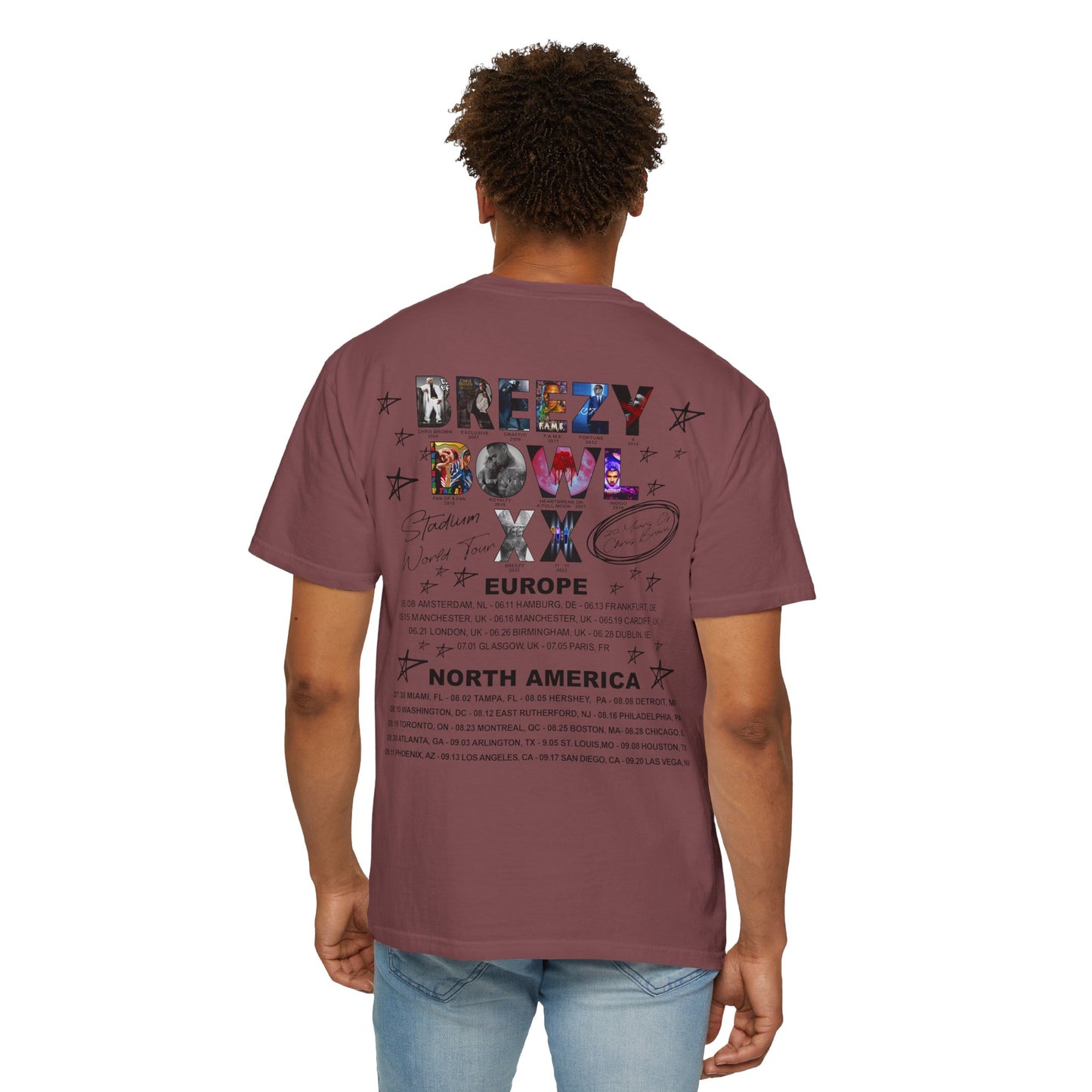 Breezy Bowl XX Chris Brown Unisex T-Shirt | Casual Concert Apparel
