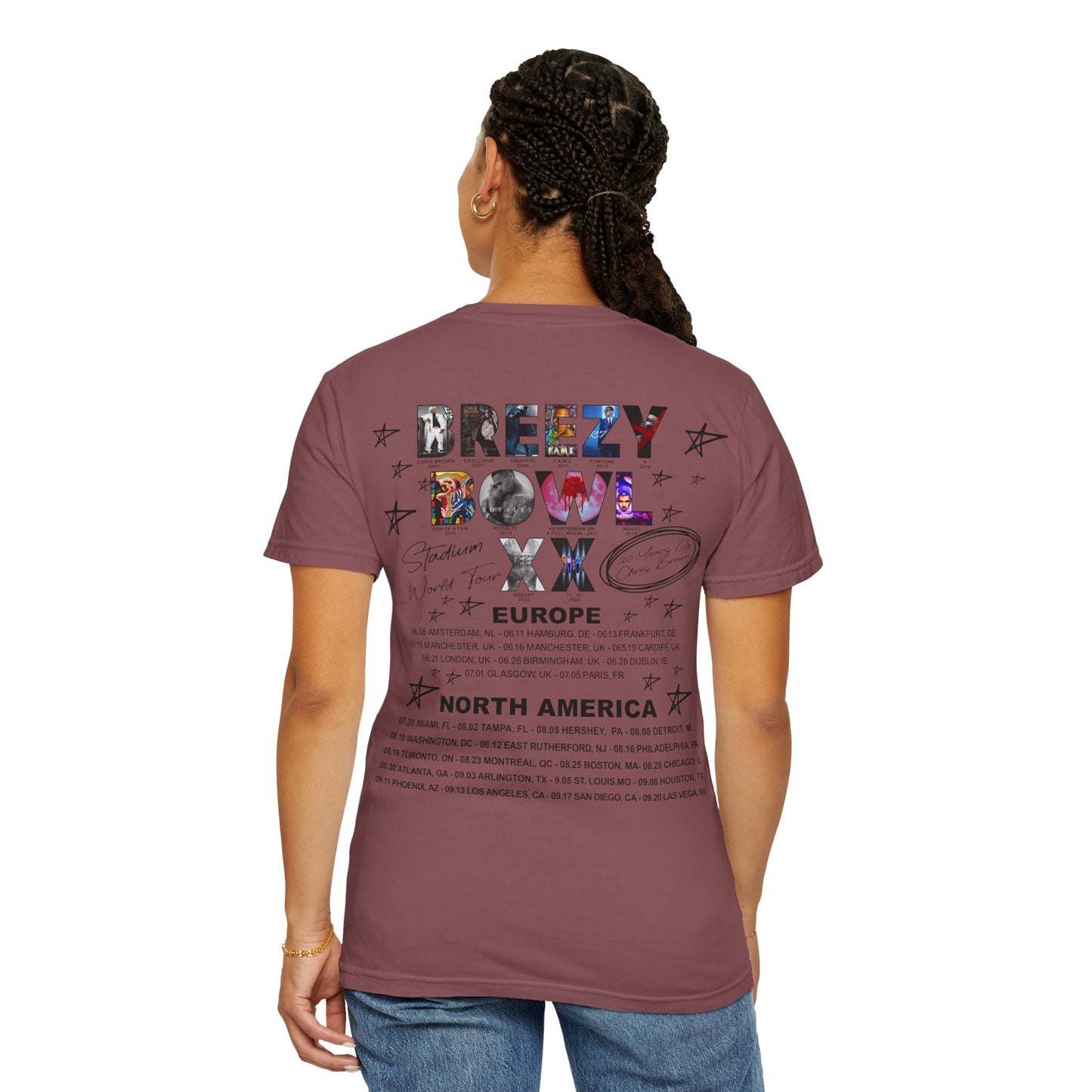 Breezy Bowl XX Chris Brown Unisex T-Shirt | Casual Concert Apparel