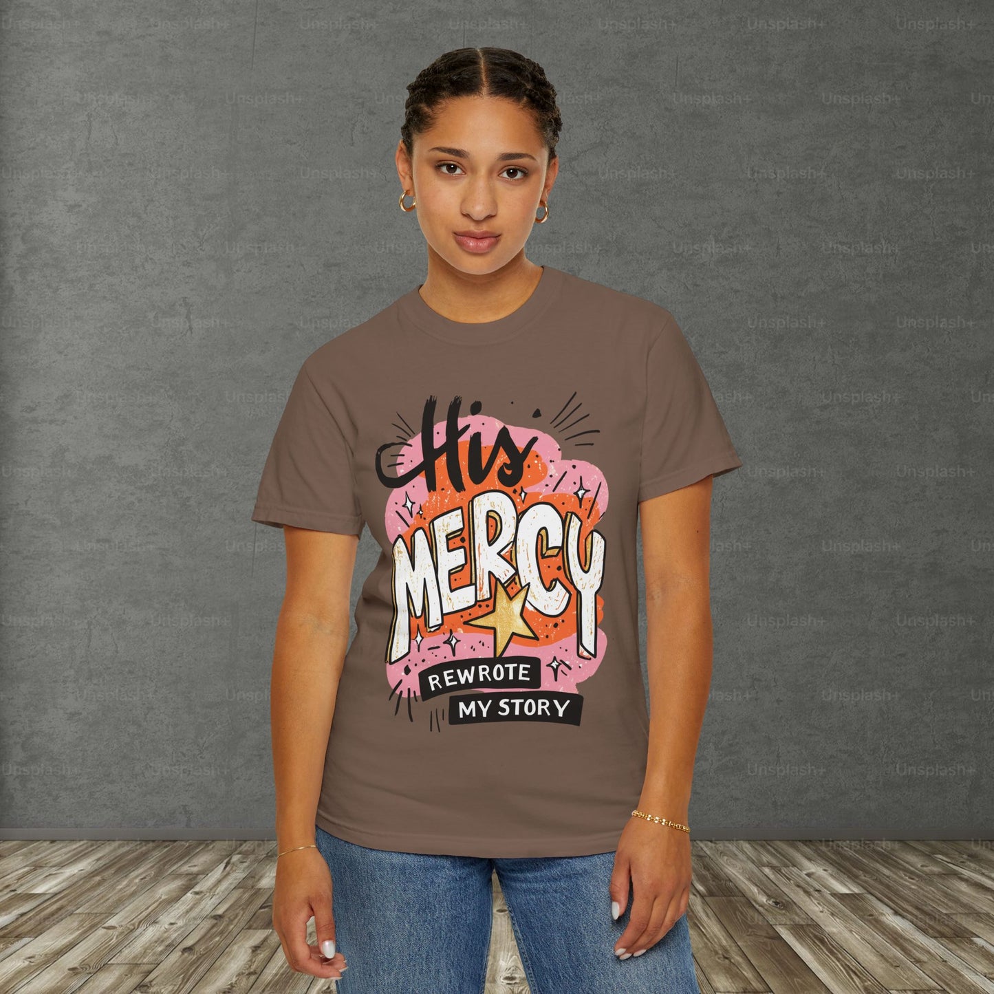 'His Mercy Rewrote My Story' Tee