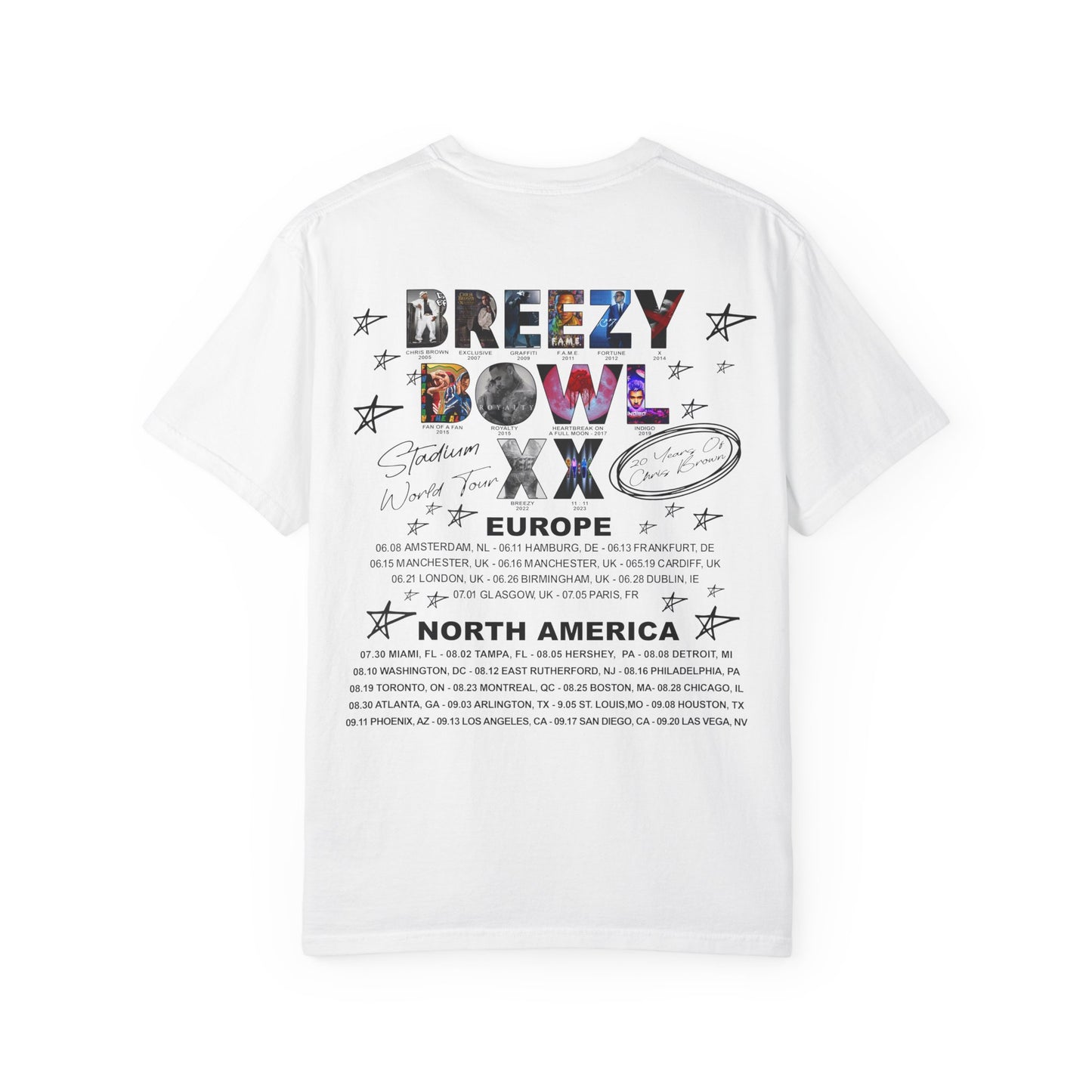 Breezy Bowl XX Chris Brown Unisex T-Shirt | Casual Concert Apparel
