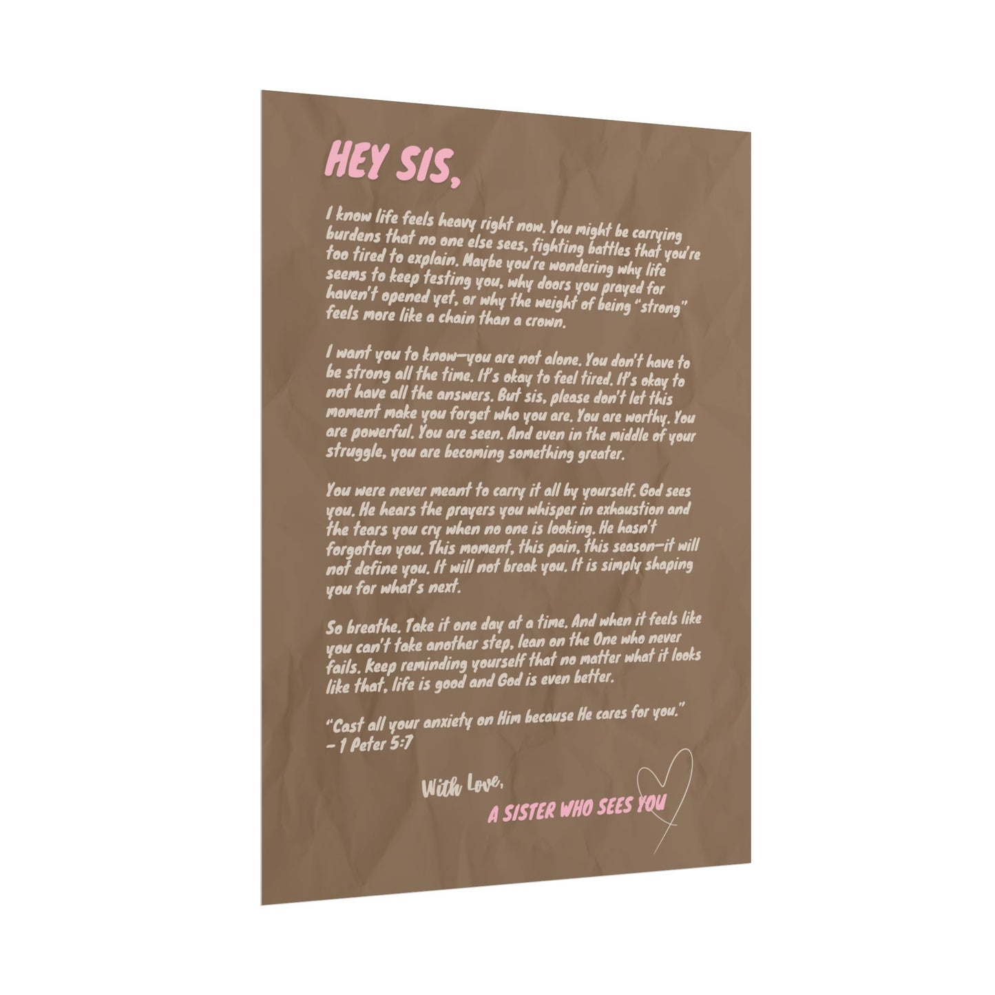 Dear Sis Letter