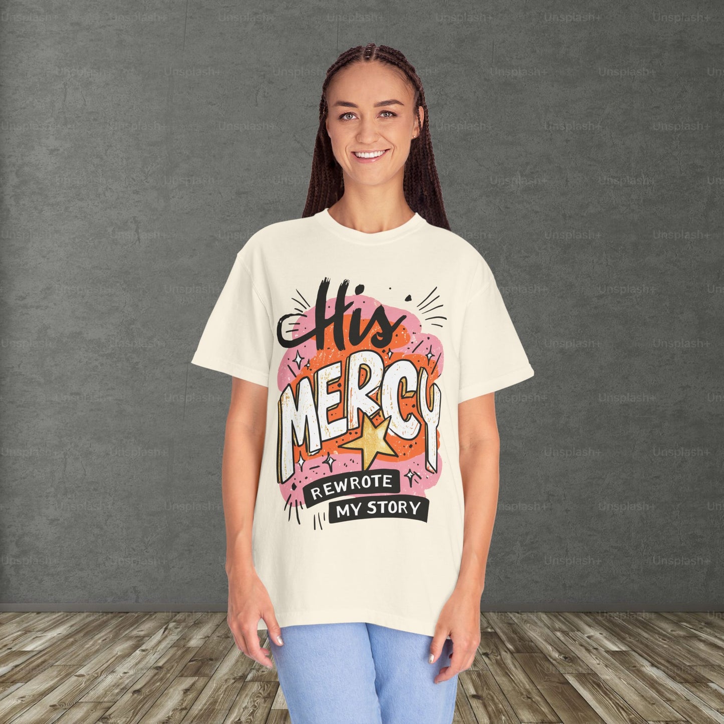 'His Mercy Rewrote My Story' Tee