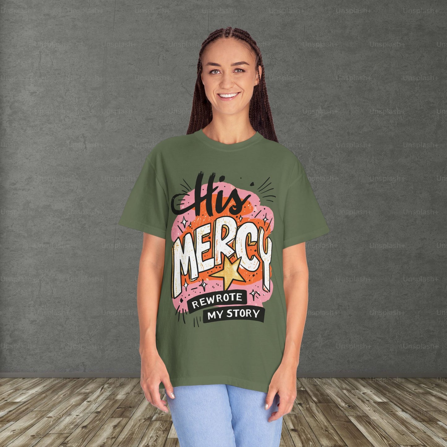 'His Mercy Rewrote My Story' Tee