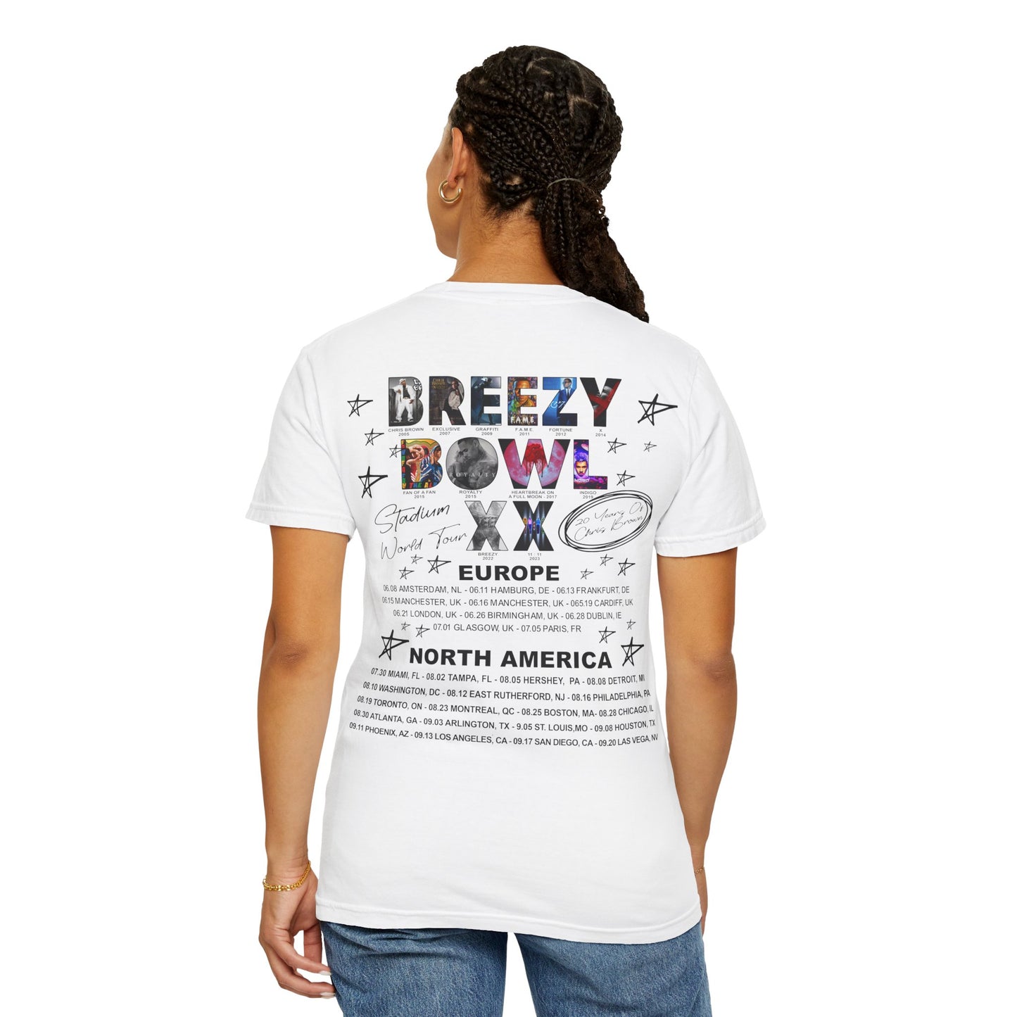 Breezy Bowl XX Chris Brown Unisex T-Shirt | Casual Concert Apparel