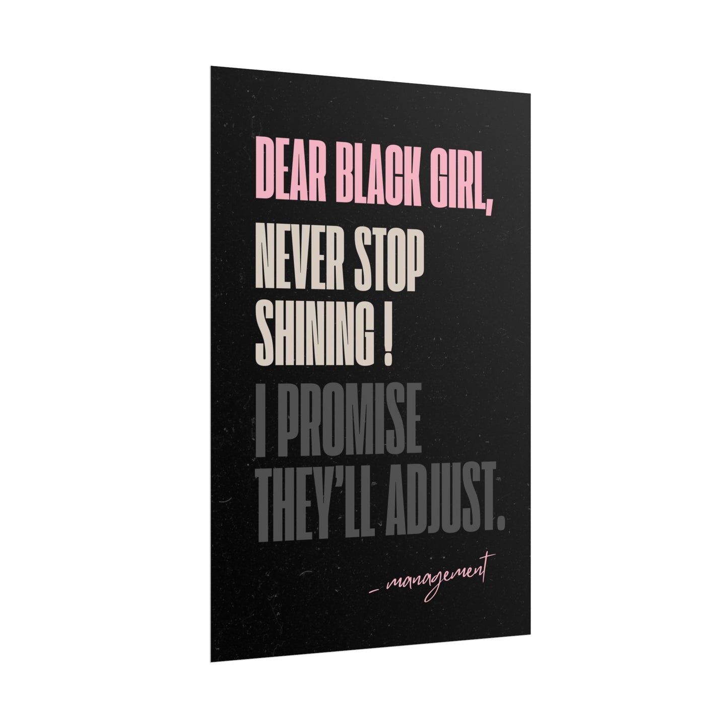 Never Stop Shining (Black)