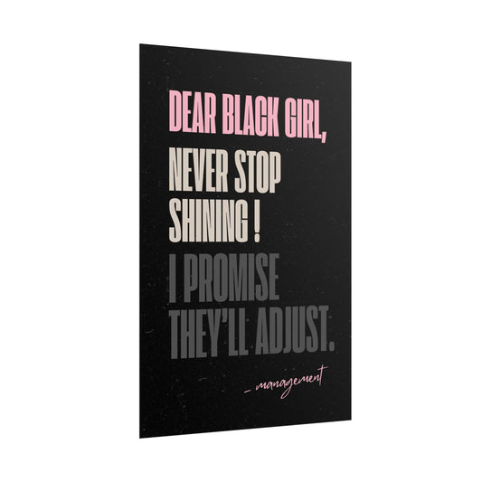 Never Stop Shining (Black)