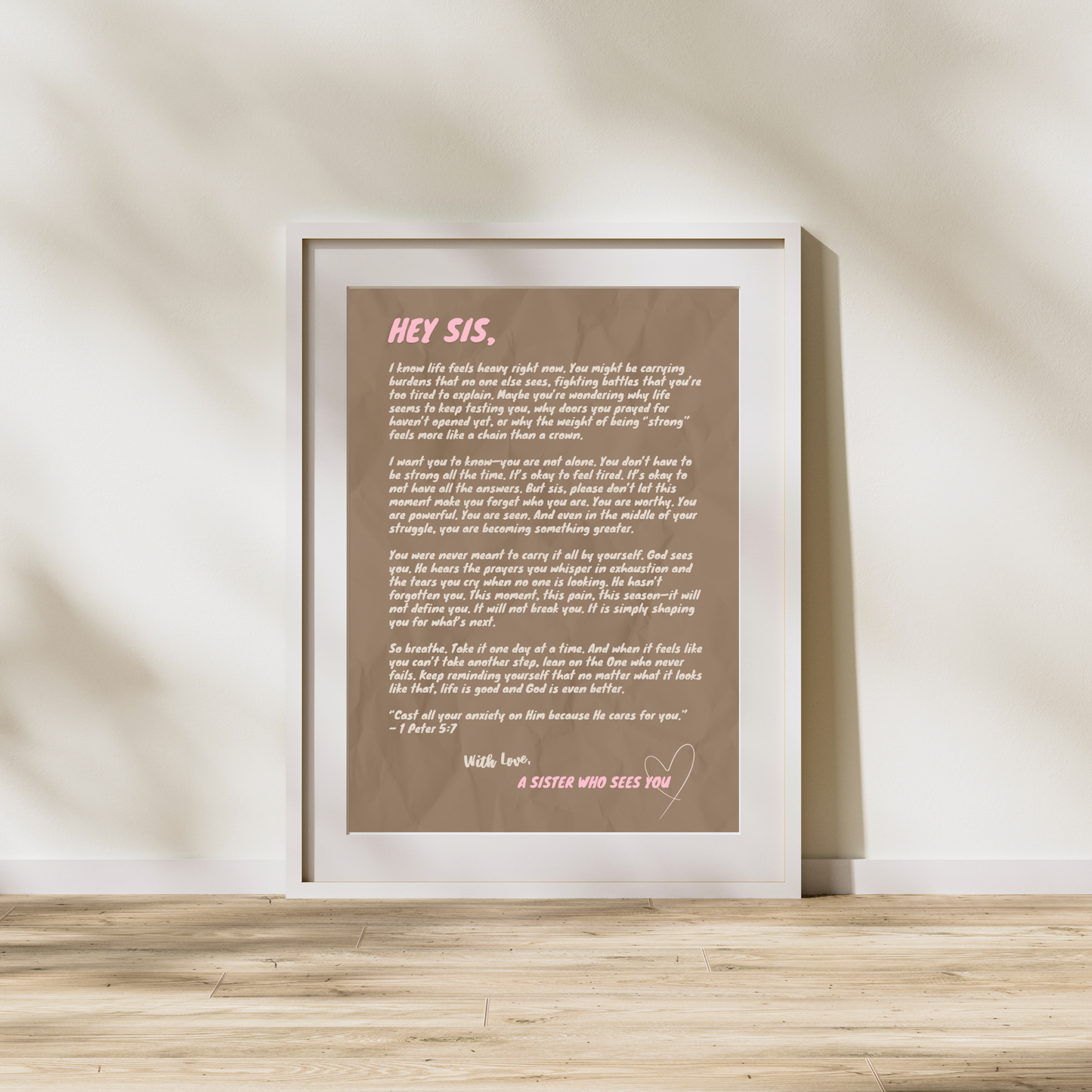 Dear Sis Letter