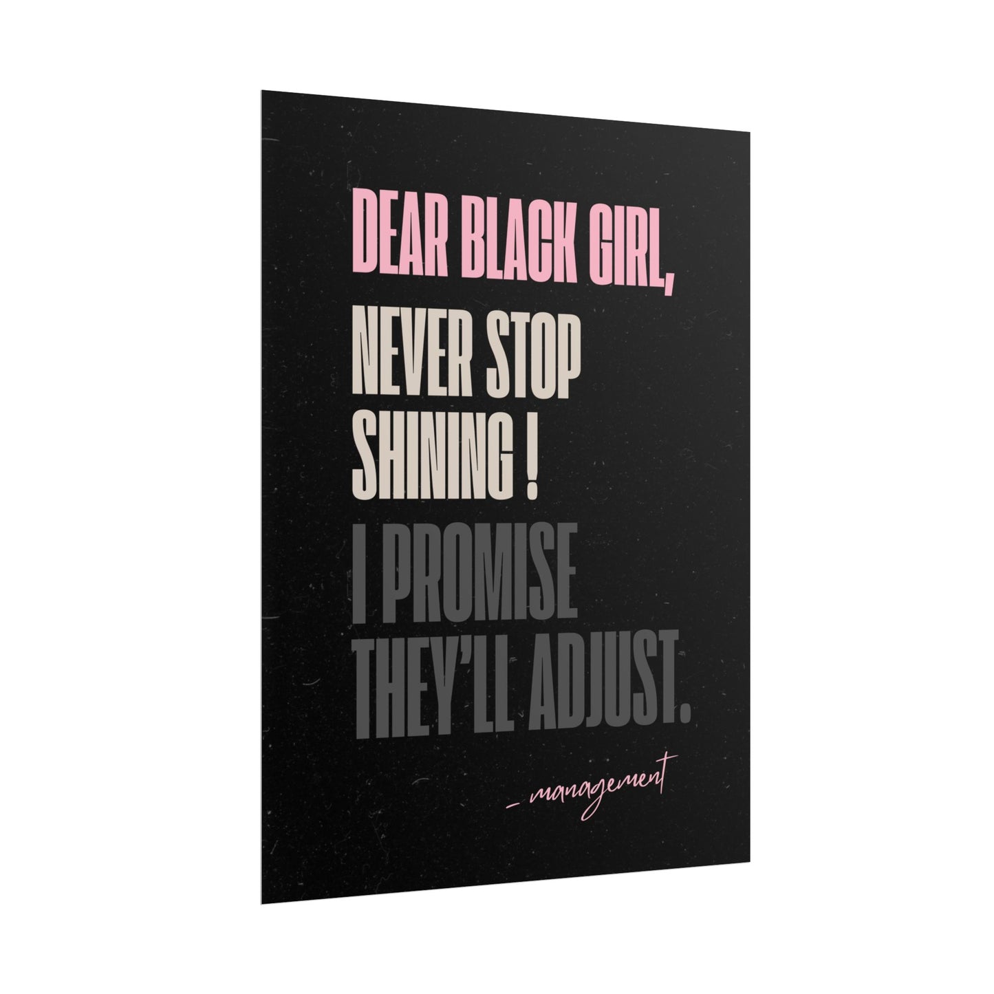 Never Stop Shining (Black)