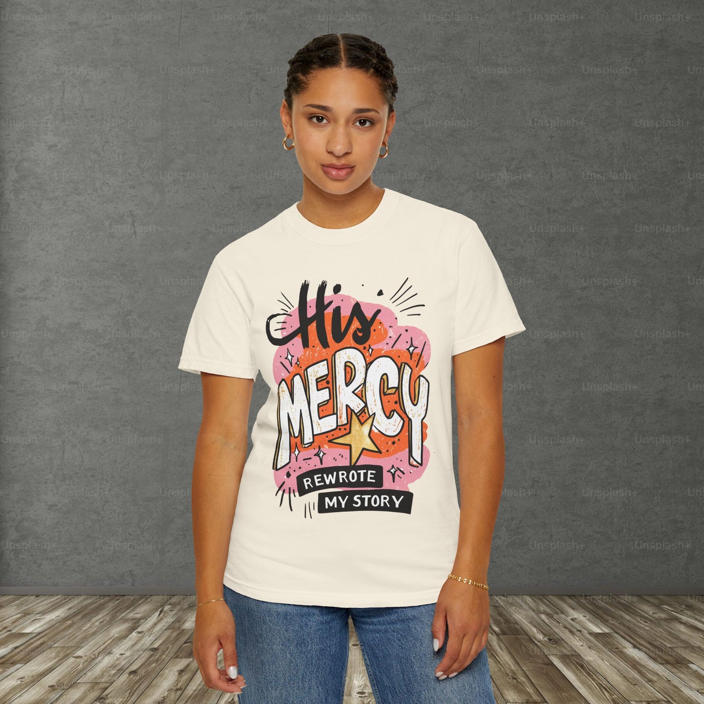 'His Mercy Rewrote My Story' Tee