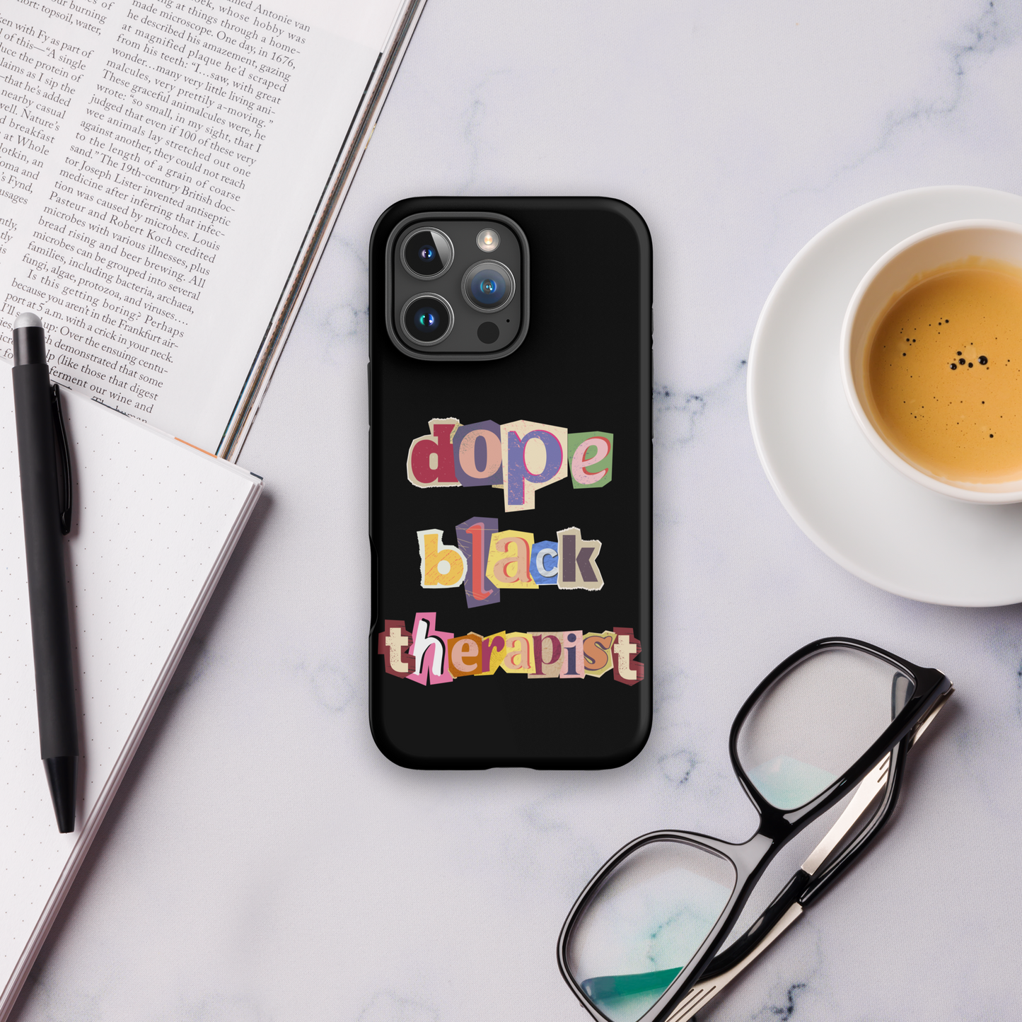 Dope Black Therapist iPhone Case