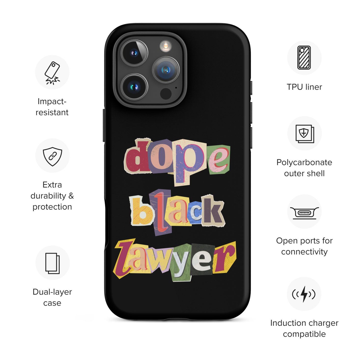 Dope Black Lawyer iPhone Case