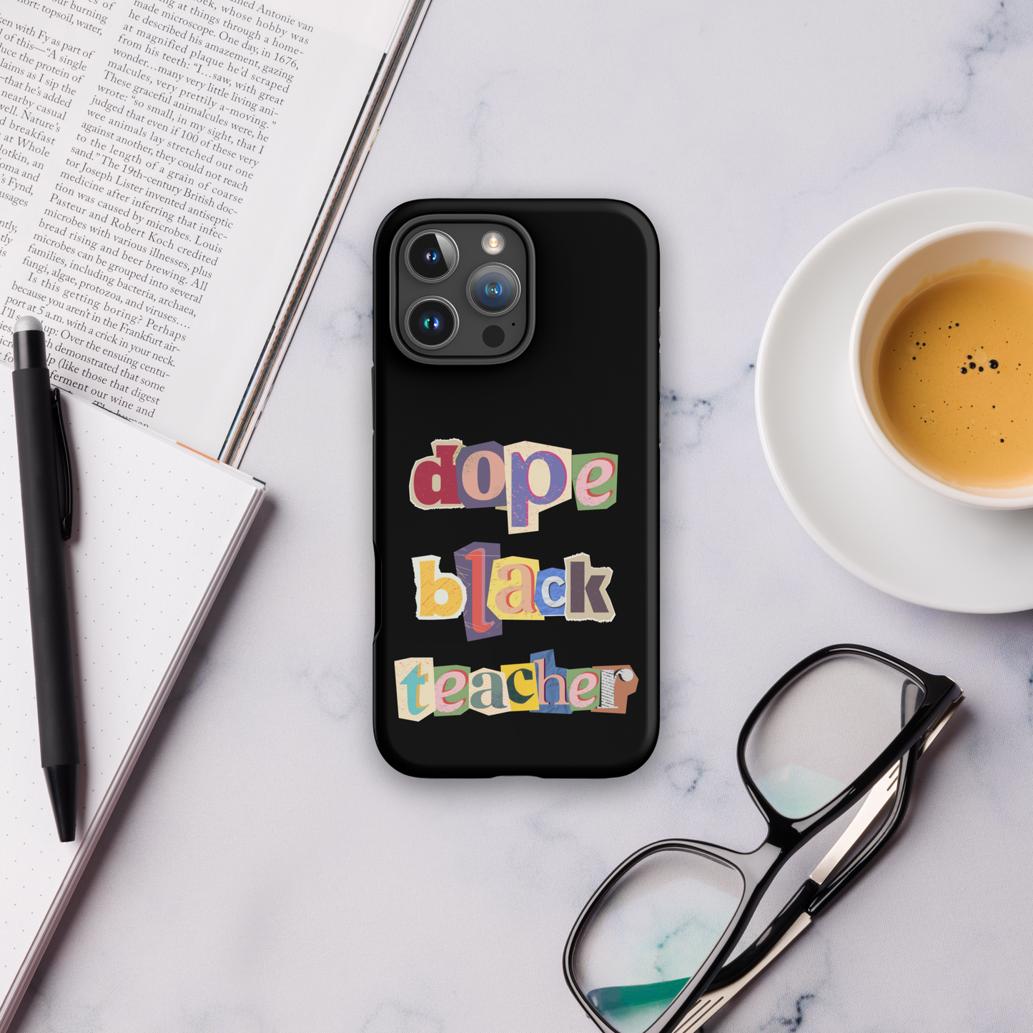 Dope Black Teacher iPhone Case