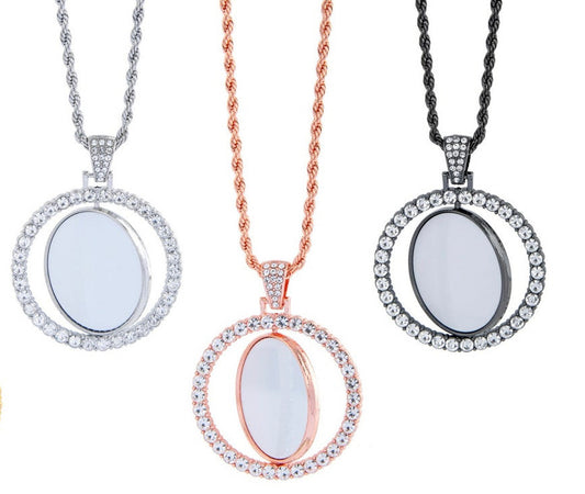 Rotating Circle Necklace