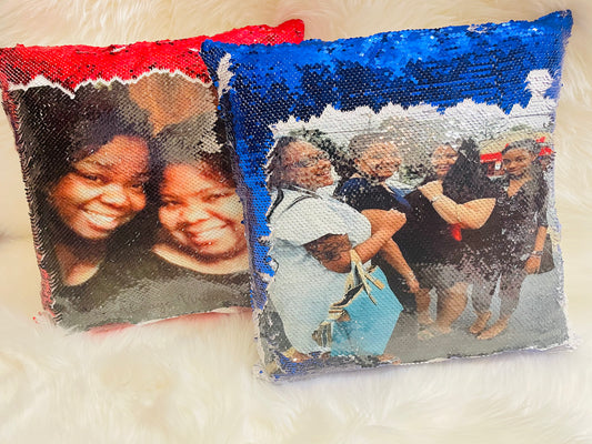 Custom Sequin Pillow