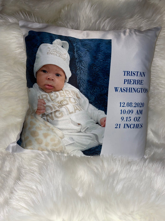 Birth Annoucement Pillow